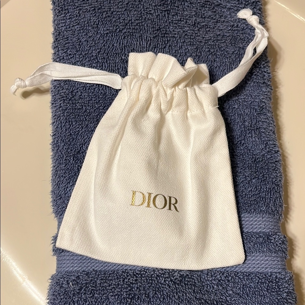 NWOT SMALL DIOR DRAWSTRING POUCH